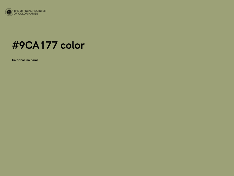 #9CA177 color image