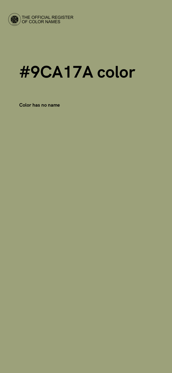 #9CA17A color image
