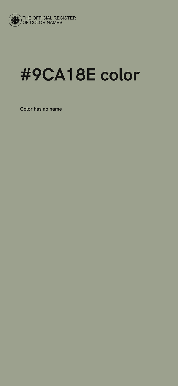 #9CA18E color image