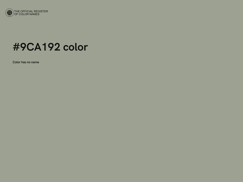 #9CA192 color image