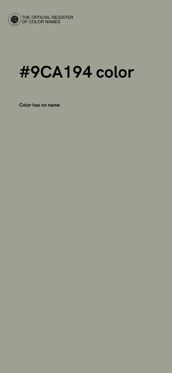 #9CA194 color image