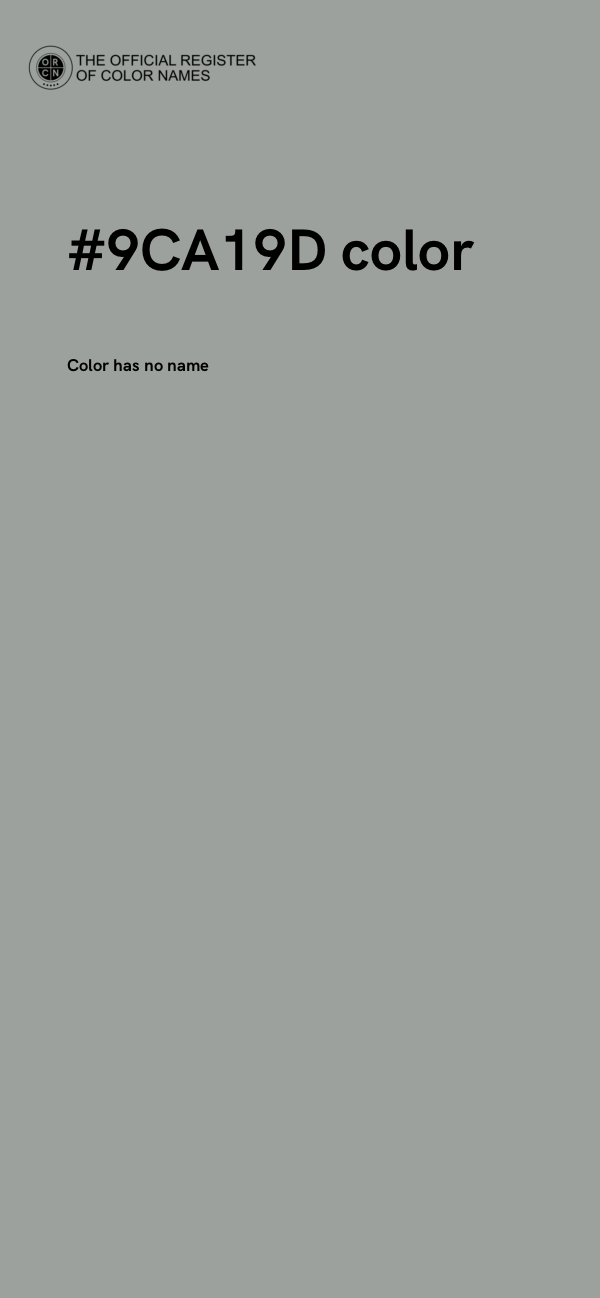 #9CA19D color image