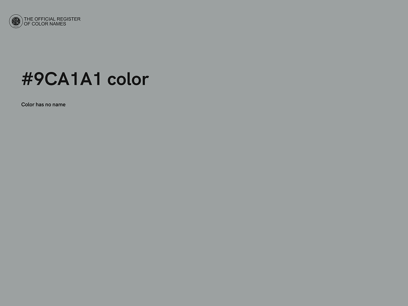 #9CA1A1 color image