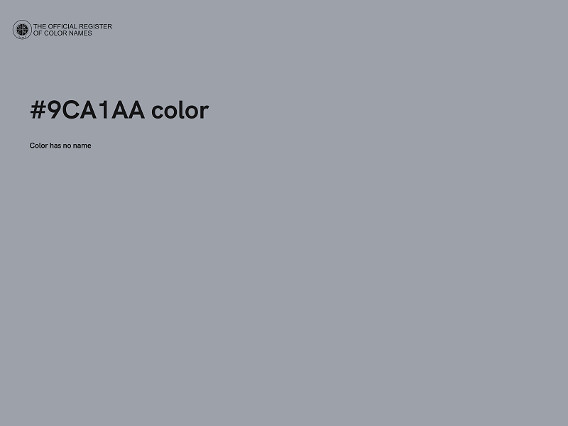 #9CA1AA color image