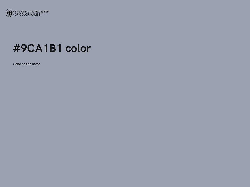 #9CA1B1 color image