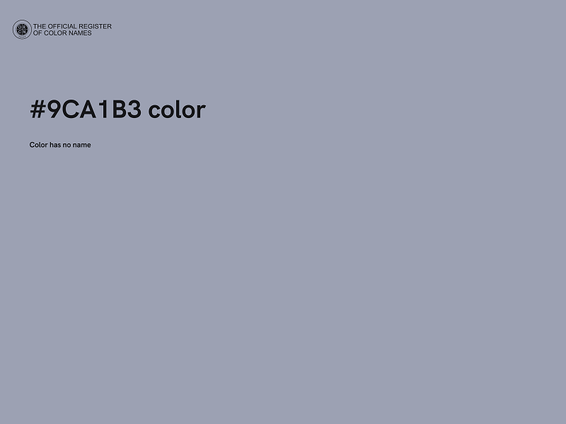 #9CA1B3 color image