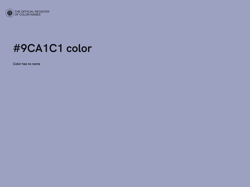 #9CA1C1 color image