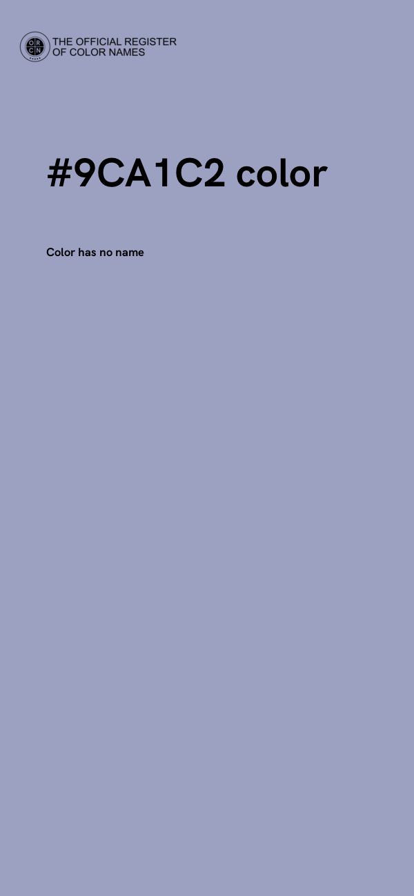 #9CA1C2 color image