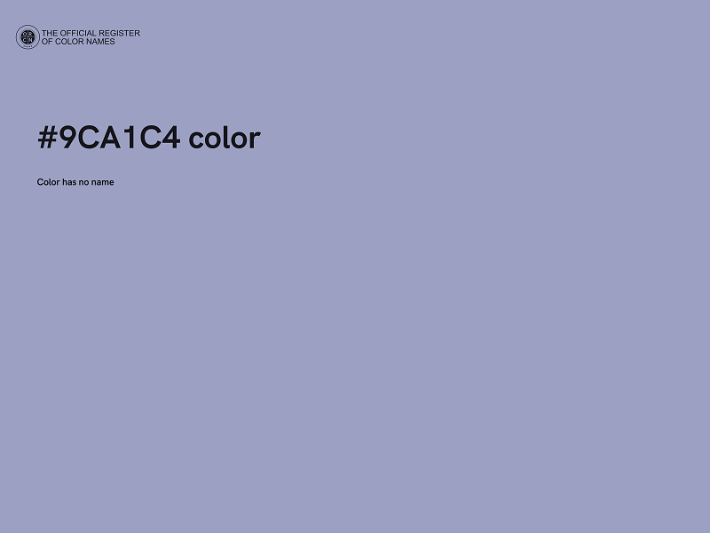 #9CA1C4 color image