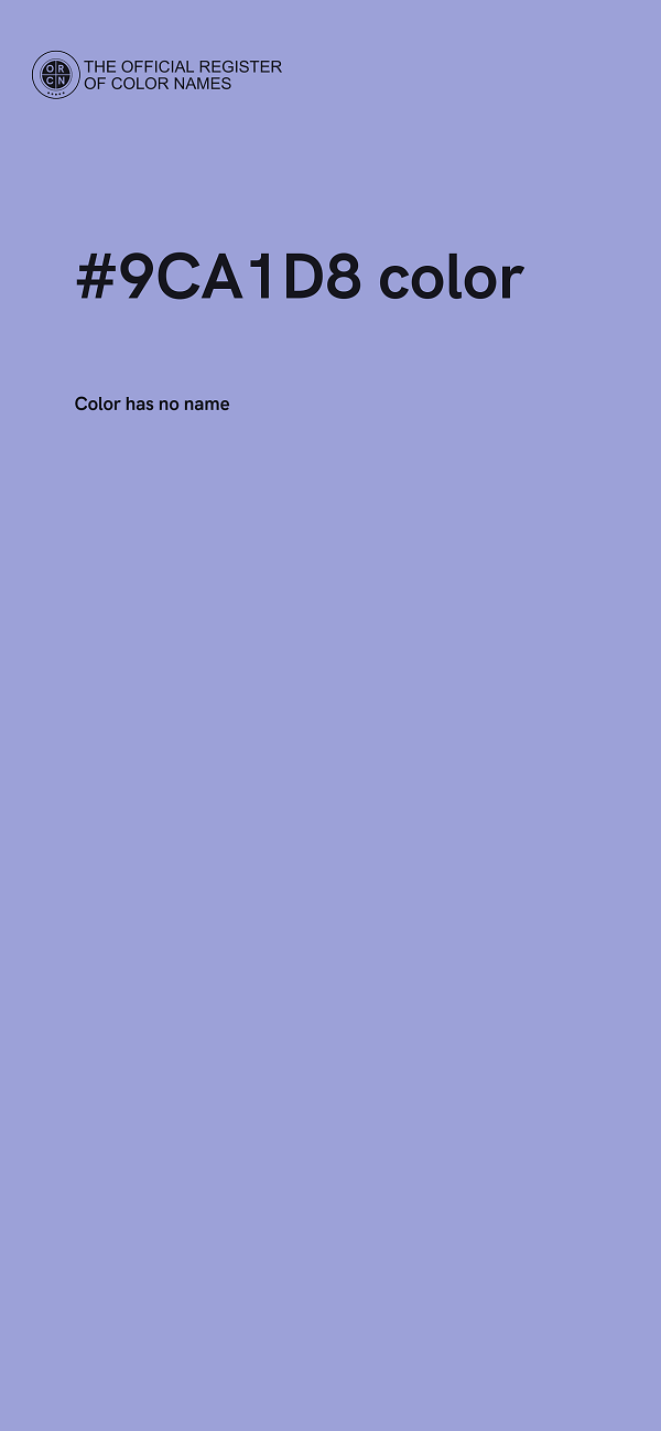 #9CA1D8 color image