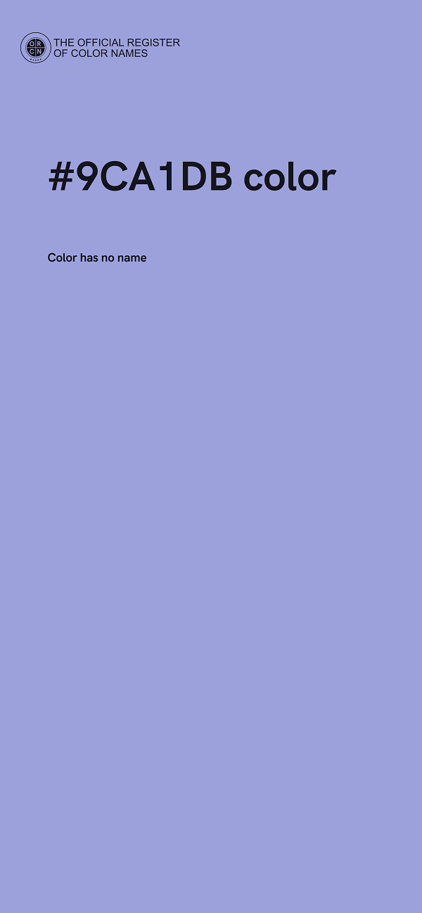 #9CA1DB color image