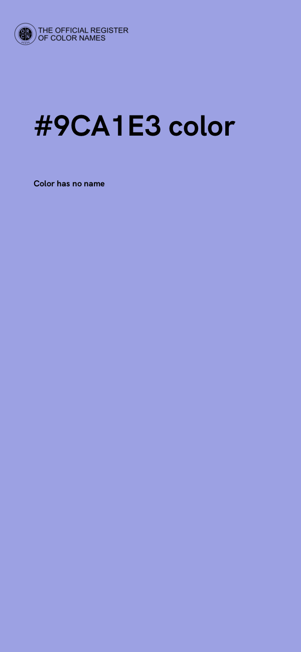 #9CA1E3 color image