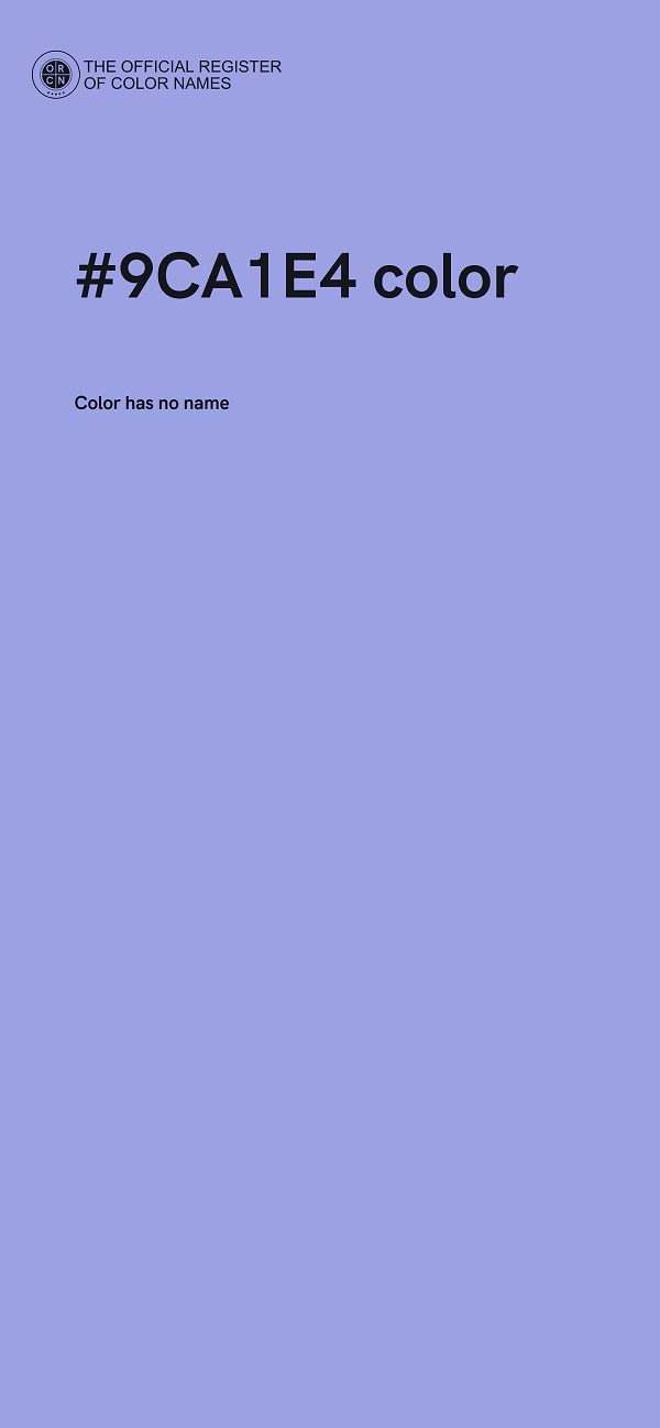 #9CA1E4 color image