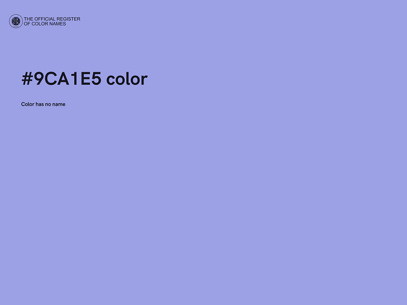 #9CA1E5 color image