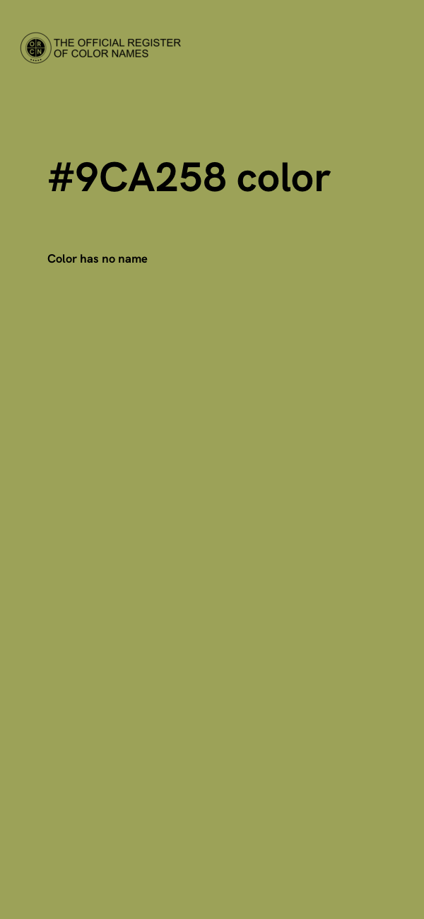 #9CA258 color image