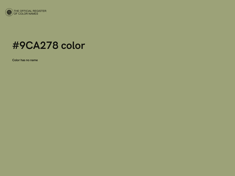 #9CA278 color image