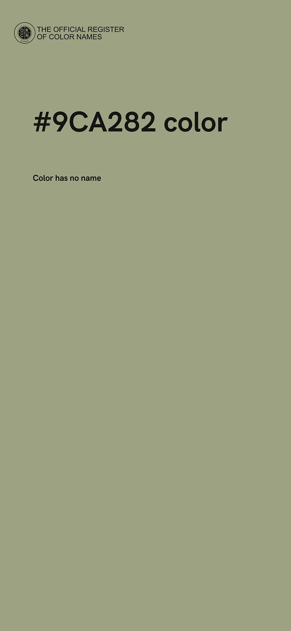 #9CA282 color image