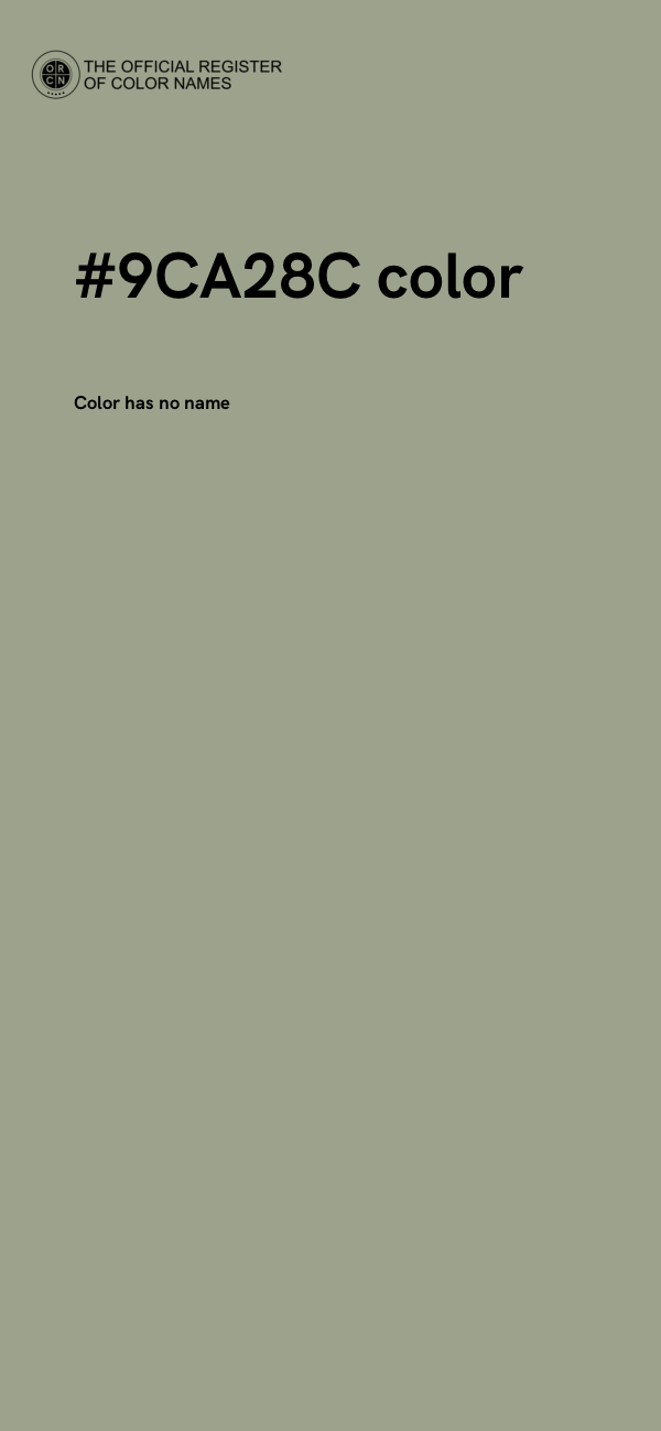 #9CA28C color image