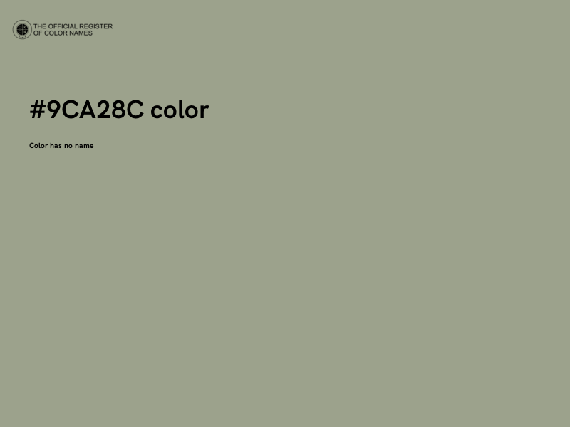 #9CA28C color image
