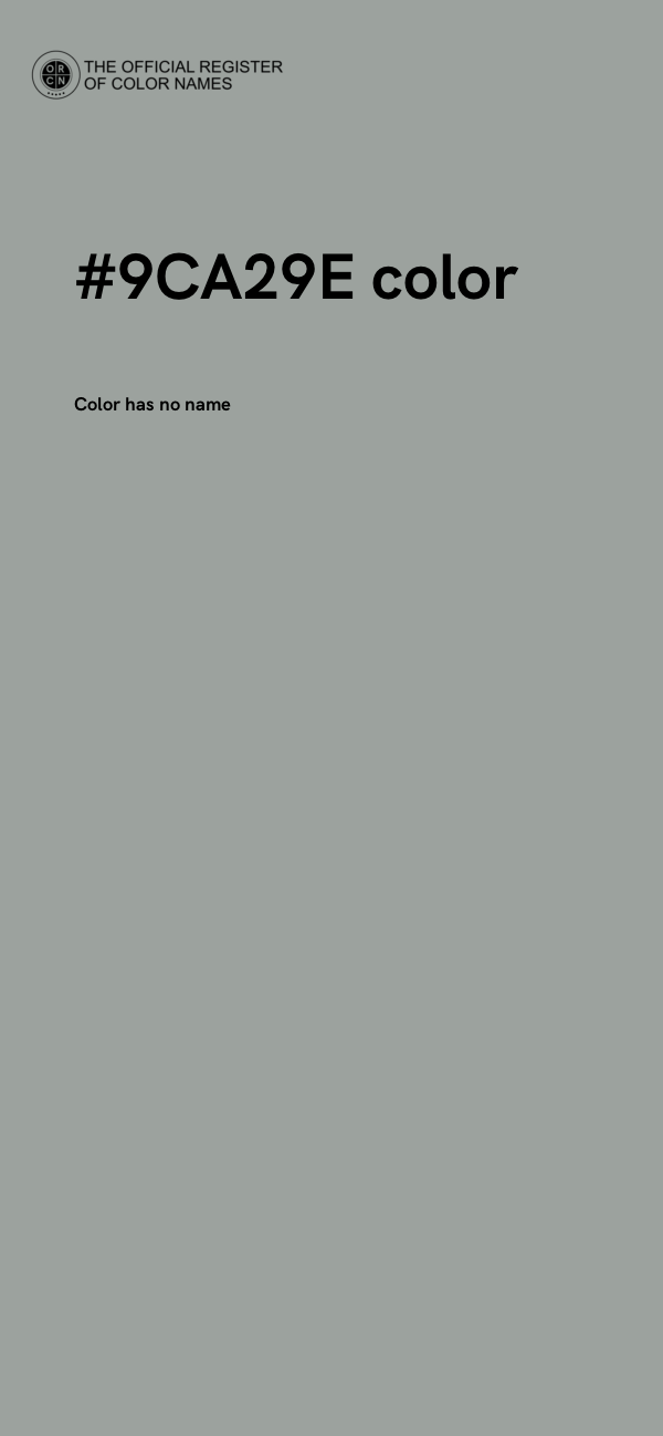 #9CA29E color image
