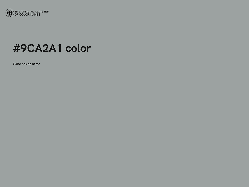 #9CA2A1 color image