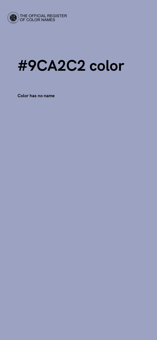 #9CA2C2 color image