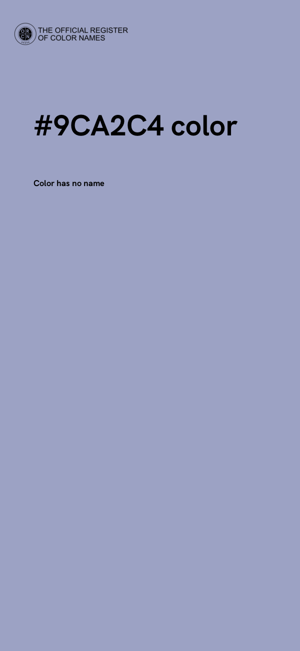 #9CA2C4 color image
