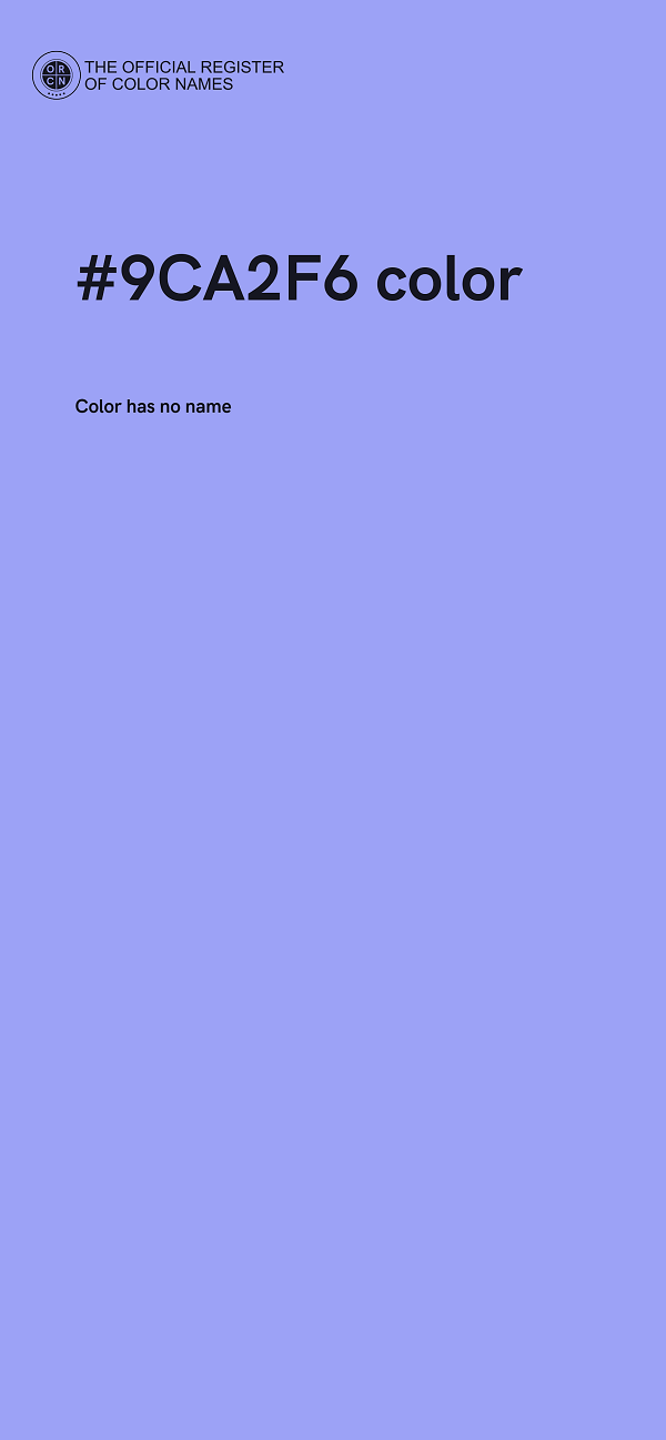 #9CA2F6 color image