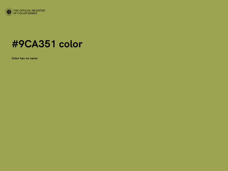 #9CA351 color image