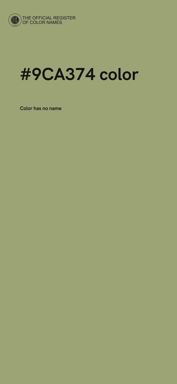 #9CA374 color image