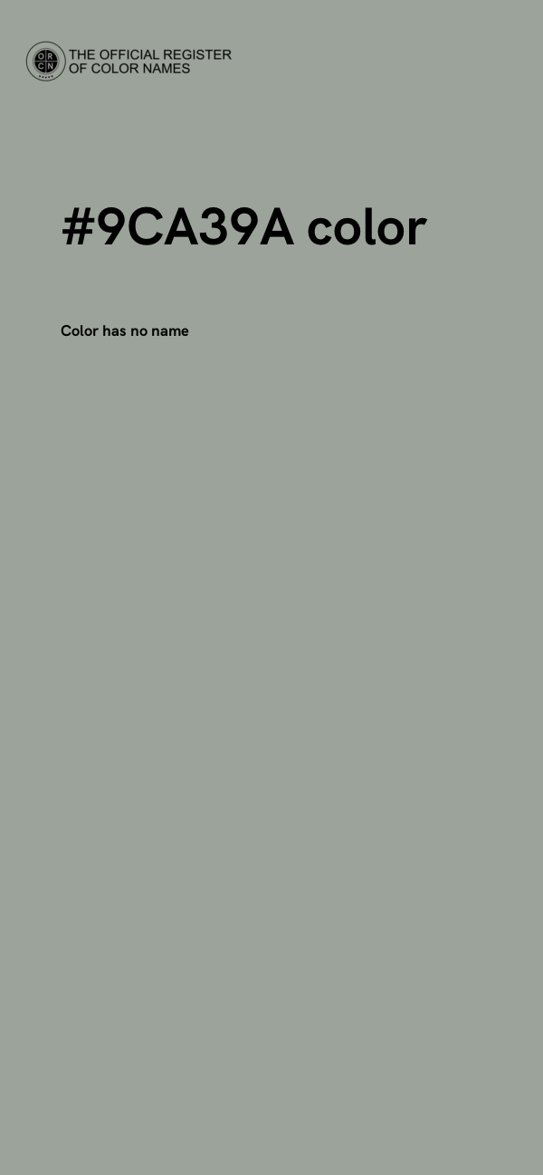 #9CA39A color image