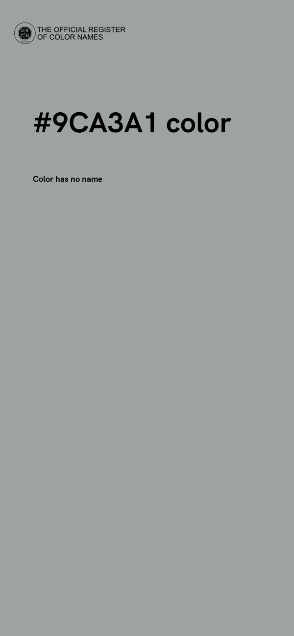 #9CA3A1 color image