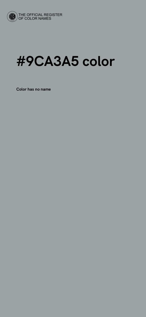 #9CA3A5 color image