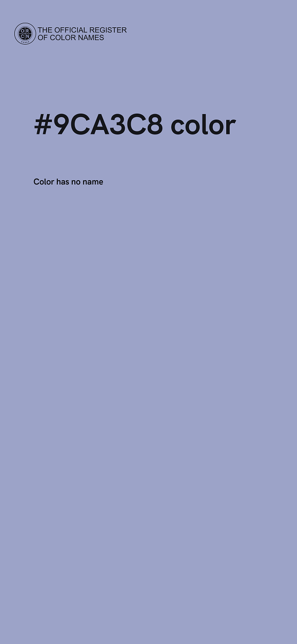#9CA3C8 color image
