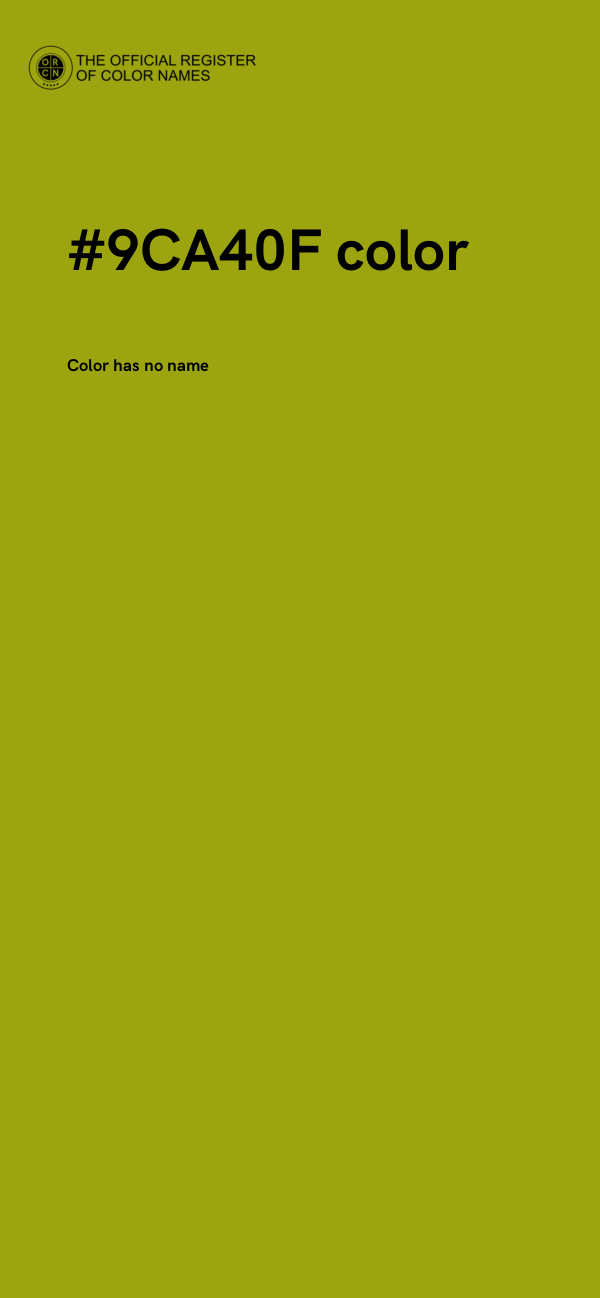 #9CA40F color image