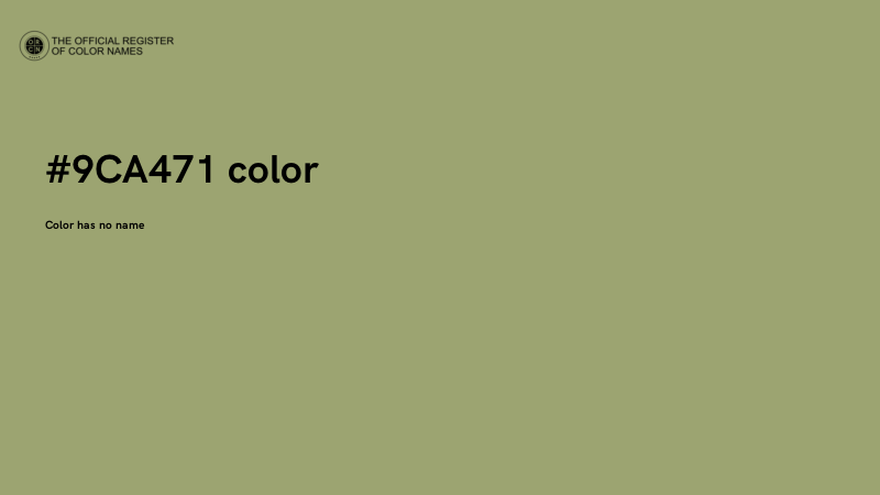 #9CA471 color image