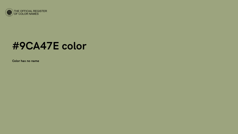 #9CA47E color image