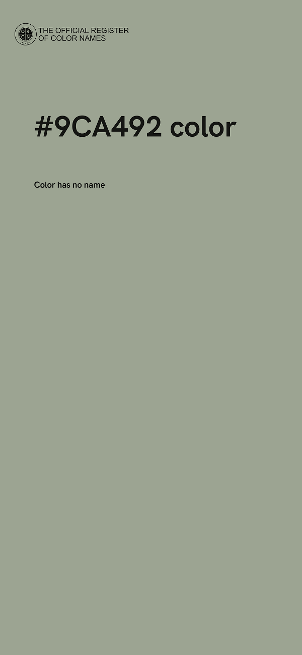 #9CA492 color image