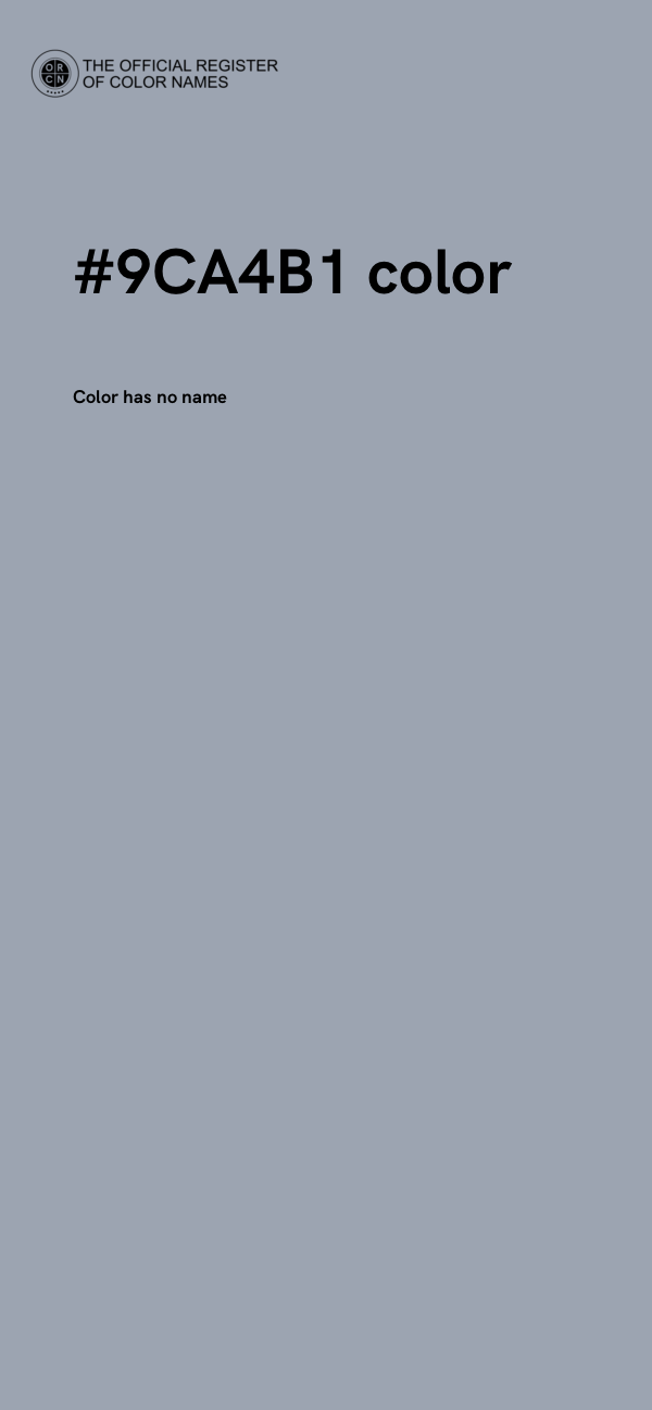 #9CA4B1 color image