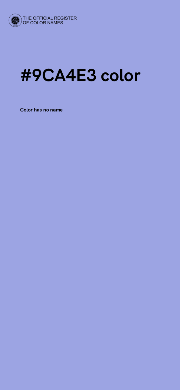 #9CA4E3 color image