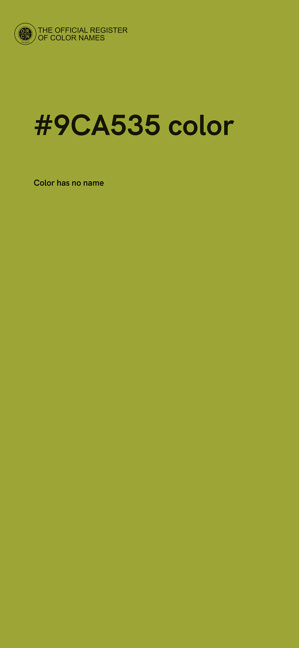 #9CA535 color image