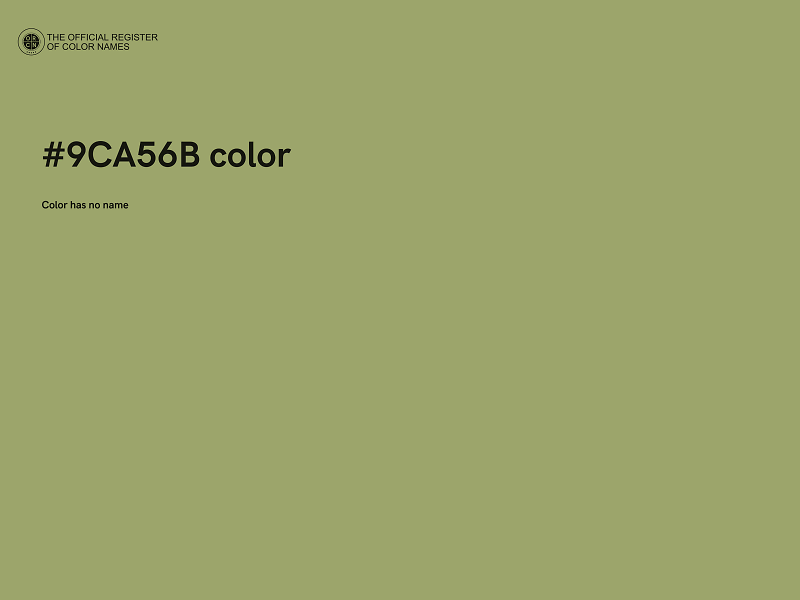 #9CA56B color image