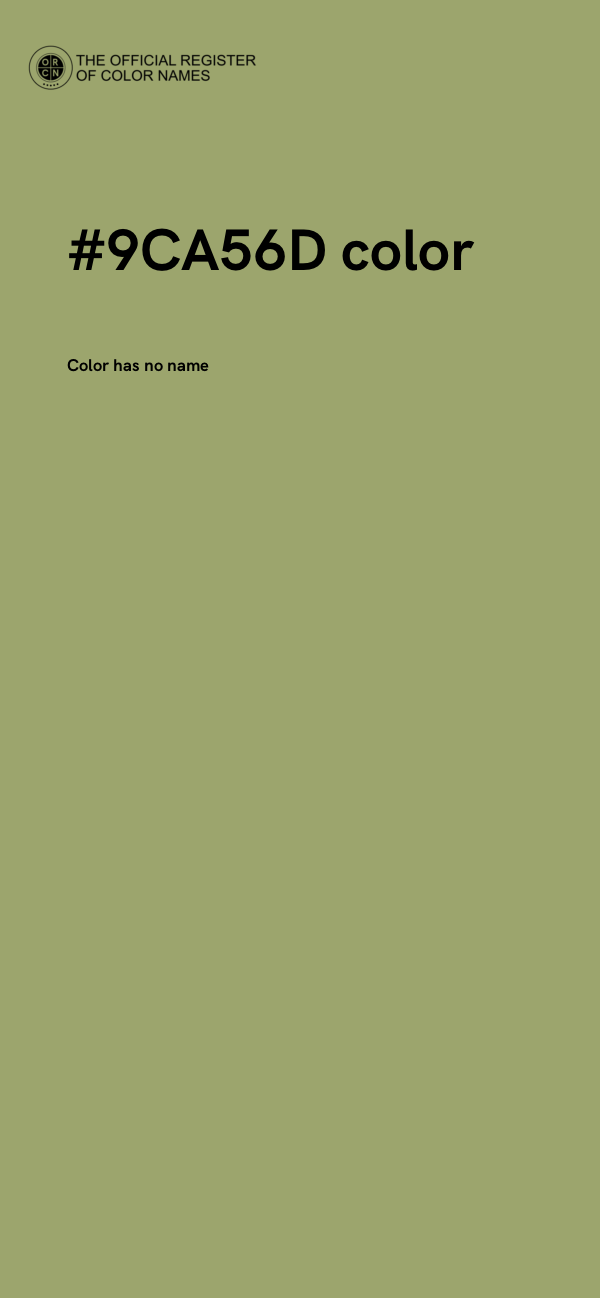 #9CA56D color image