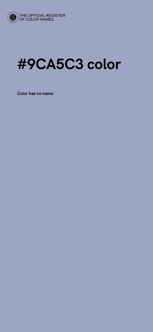 #9CA5C3 color image