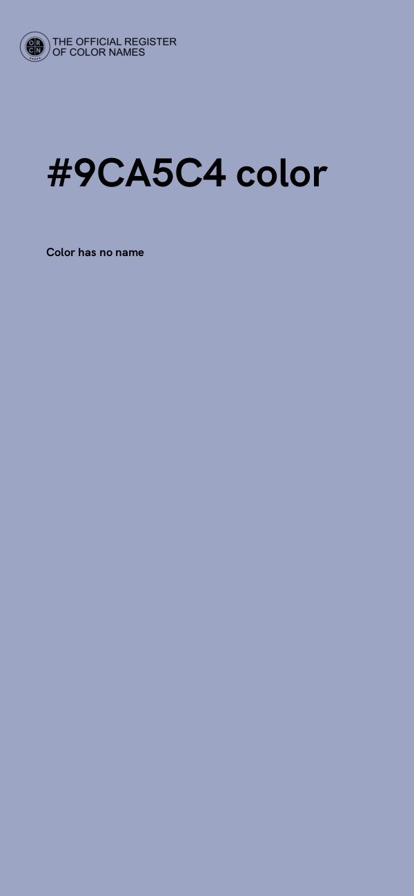 #9CA5C4 color image