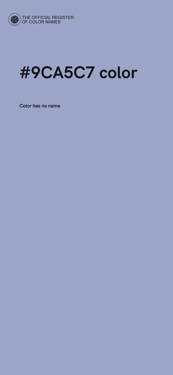 #9CA5C7 color image