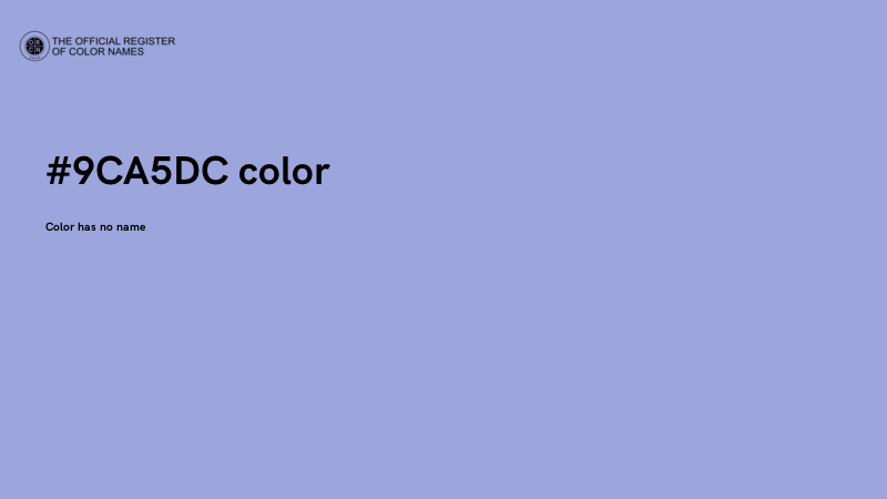#9CA5DC color image