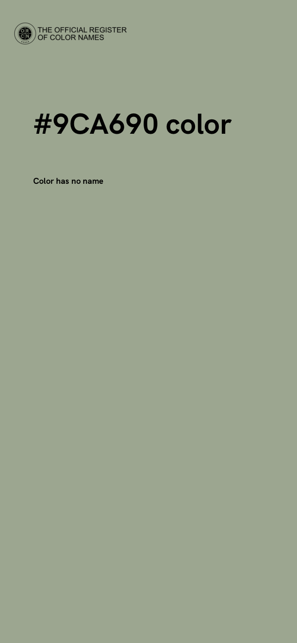 #9CA690 color image