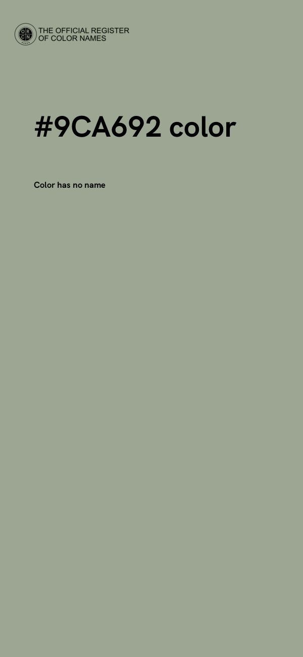 #9CA692 color image