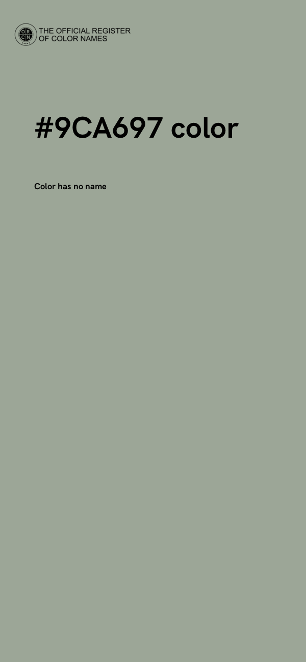 #9CA697 color image